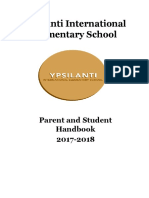 2017-18 Yies Student and Parent Handbook
