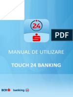 BCR Touch 24 Banking Manual de Utilizare
