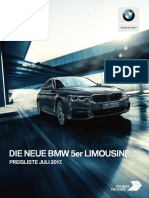 BMW 5er Preisliste