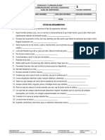 GUIA Ejercicios Argumentación 1º