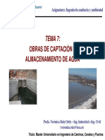 Tema 07 - Obras de Captación y Almacenamiento