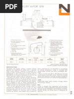 NL Corporation M3112 175w MV R40 Baffle Wall Wash Downlight Spec Sheet 10-75