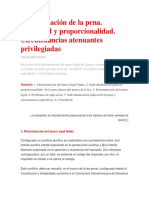 Determinación de La Pena Circunstancias Atenuantes Privilegiadas