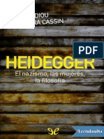 Heidegger El Nazismo Las Mujeres La Filosofia - Alain Badiou PDF