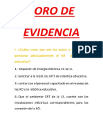 Foro de Evidencia