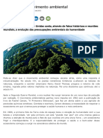 A História Do Movimento Ambiental - Instituto Nacional de Educação Ambiental