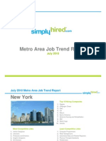 July 2010 Metro Area Job Trends Report