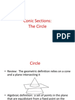 Conic Sections: The Circle