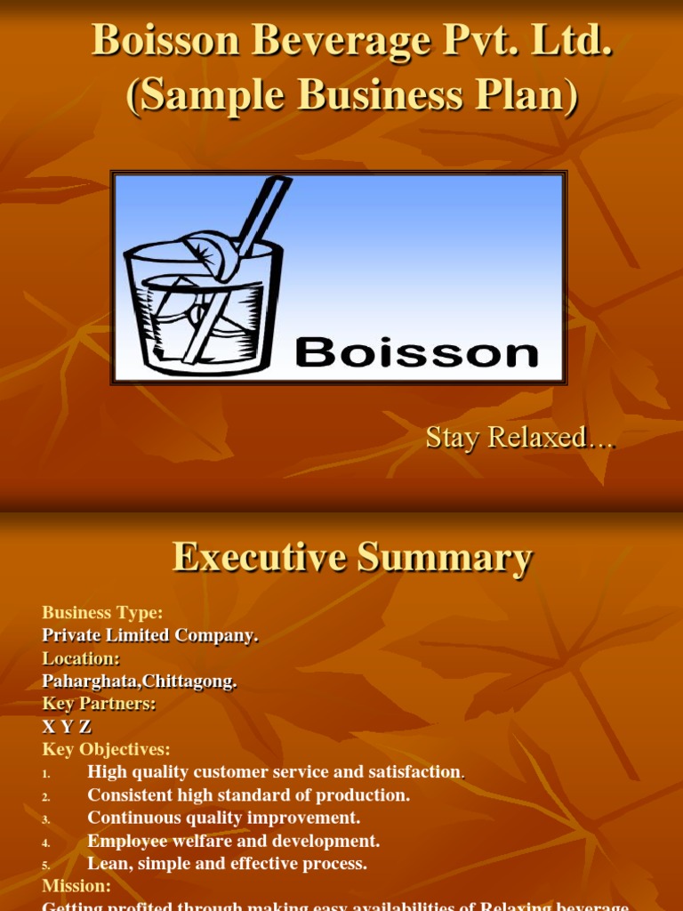 Business plan example image