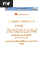 Summer Internship of MBA in WEALTH MANAGEMENT