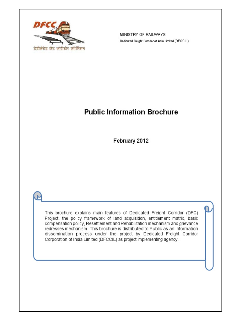 DFCCIL Project Overview and Route Details | PDF | Transport | Railway