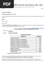 SOCIOLOGY STRATEGY - Rank 63, Tanai Sultania, CSE - 2016 - INSIGHTS PDF