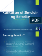 Module 1 - Kalikasan at Simulain NG Retorika