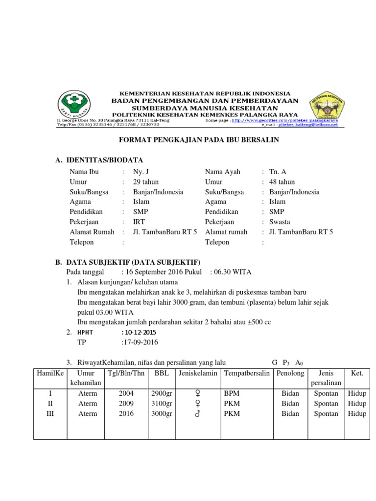 Contoh Data Subjektif Dan Objektif