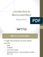 Introduction to Microcontrollers - Rajat Arora