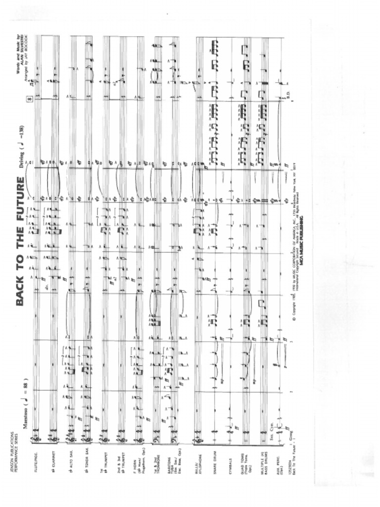Back To The Future Score | PDF