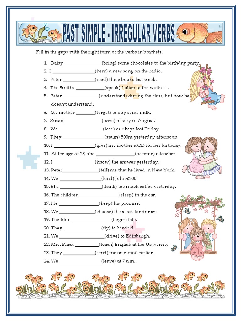 Past Simple Irregular Verbs | PDF
