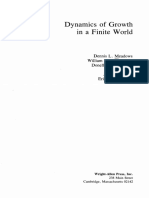 Dynamics of Growth in A Finite World