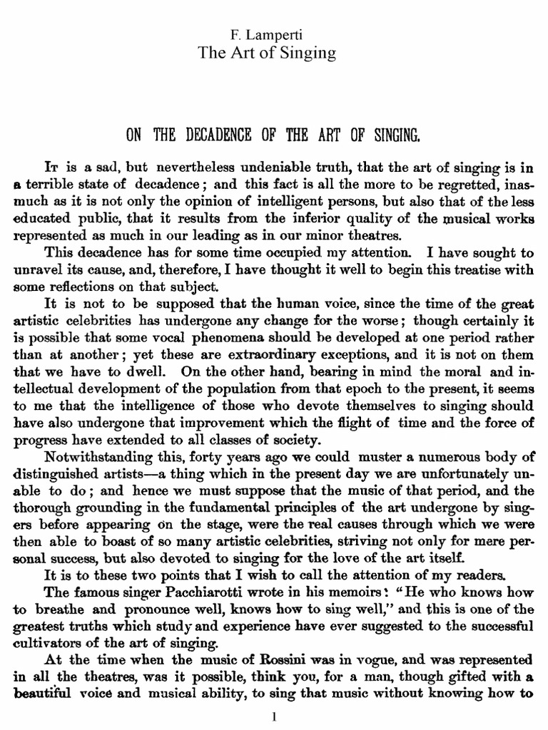 The Art of Singing PDF Singing Breathing