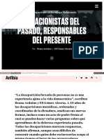 Negacionistas Pasado Responsables del presente