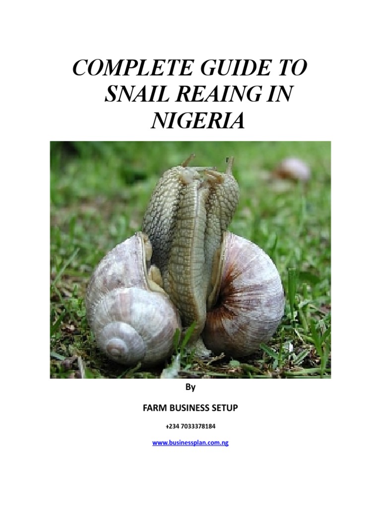 Snail Farming Guide for Nigeria | PDF | Soil | Agriculture