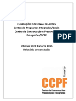 Oficinas CCPF Funarte 2015 Relatorio Preservação de Acervo