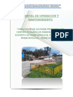 Operacion y Mantinimiento - Plaza