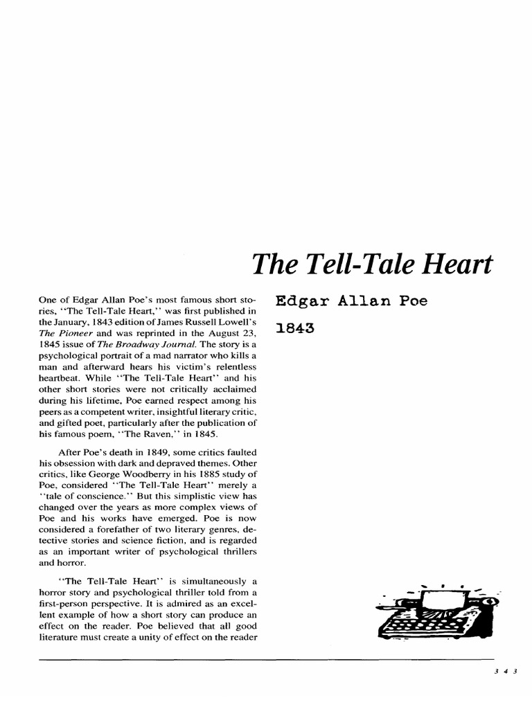 The TellTale Heart Edgar Allan Poe Narrative