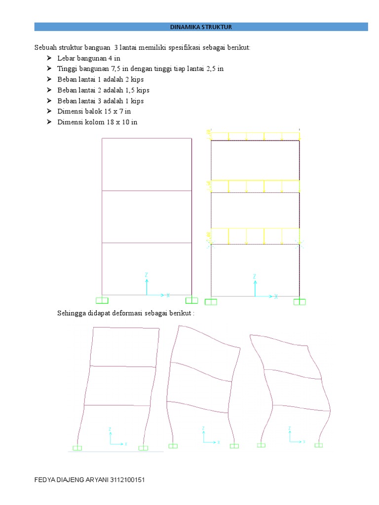 3-Story Building Structural Dynamics | PDF | Technology & Engineering