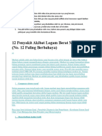 Penyakit Yang Disebabkan Oleh Raksa Atau Persenyawaan