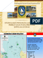 Paparan Studi Kasus Pengelolaan Wilayah Perbatasan Pada Provinsi Kepulauan Riau Di Balikpapan Acara Forum Kelitbangan