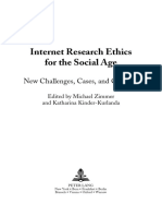 Internet Research Ethics For The Social Age: New Challenges, Cases, and Contexts (Table of Contents)