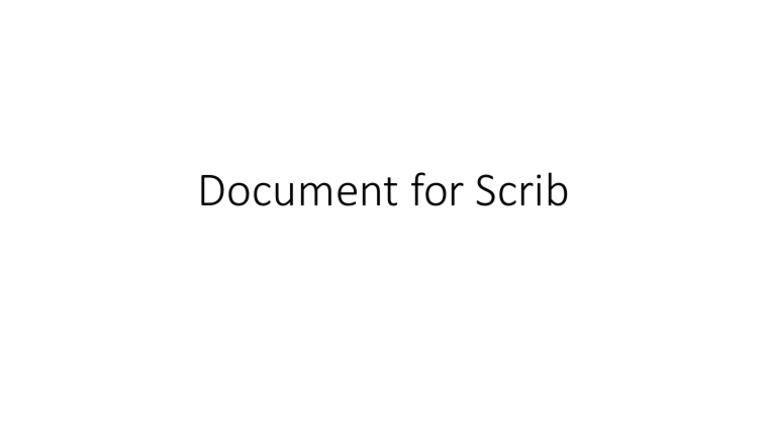 Scrib | PDF
