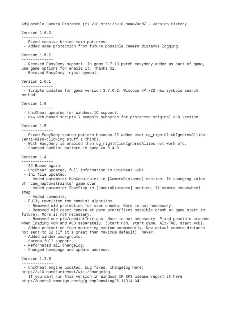 Change Log | PDF | Software | Information Technology Management