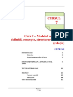 C7 Modelul Relational Structura