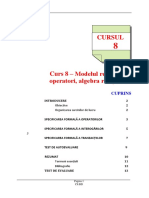 C8 Modelul Relational Operatori