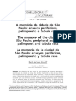 A Memória Da Cidade de São PDF