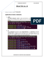 Practical: Ii: Study of Basic Linux Commands