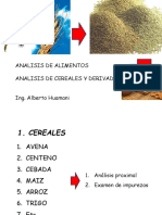 Analisis de Alimentos Analisis de Cereales Y Derivados Ing. Alberto Huamani