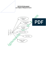 MCSL 032 Lab Manual 5: - Use Case Diagram For Employee Management System
