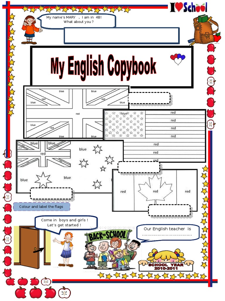 1549 Copybook Cover With Tasks | PDF