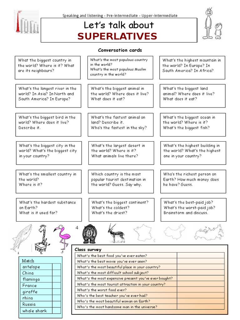 4138 Lets Talk About Superlatives PDF Earth Nature