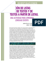 Sepúlveda & Teberosky - Elaboración de Listas a Partir de Textos ..