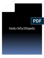 Kransky V DePuy Orthopaedics - Opening Statement