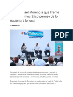 17.08.17 Llama Rafael Moreno a que Frente Amplio Democrático permee de lo nacional a lo local 