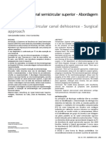 Deiscência do canal semicircular superior - Abordagem cirúrgica