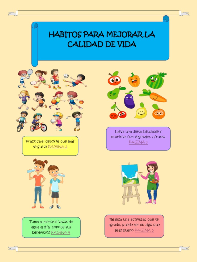 Hábitos para Mejorar La Calidad de Vida | PDF | Músculo | Agua