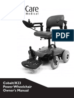 Cobalt X 23 Power Wheelchair User Manual