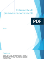 Instrumente de Promovare in Social Media