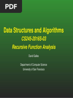 Recursive Function Analysis